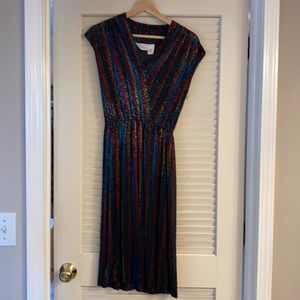 Vintage retro rainbow dress